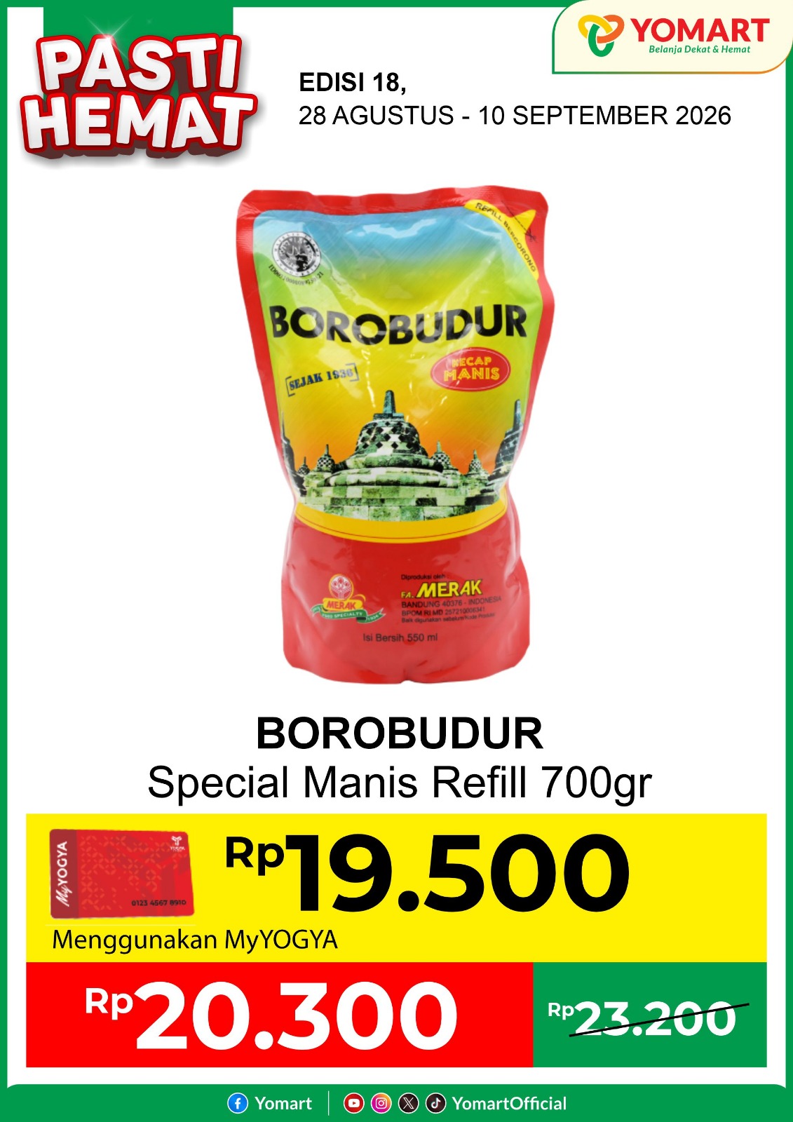 Kecap Manis Borobudur 700gr