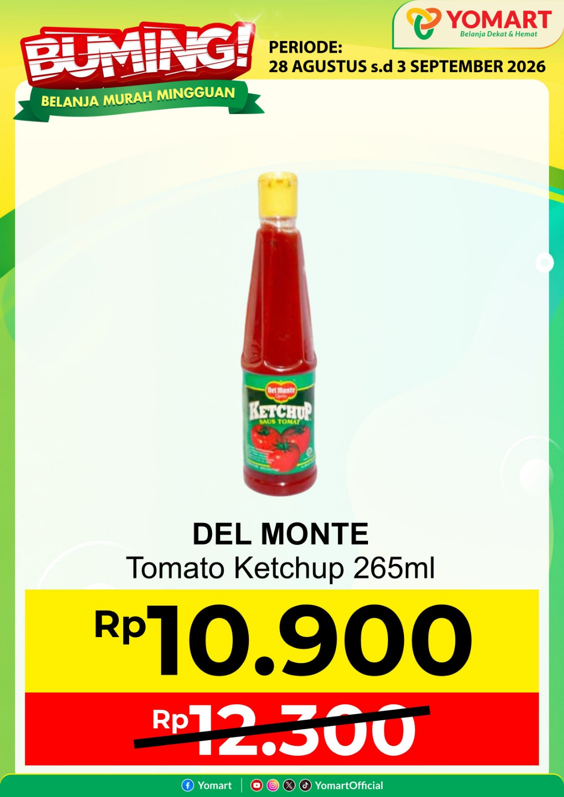 DEL MONTE saus tomat 265ml