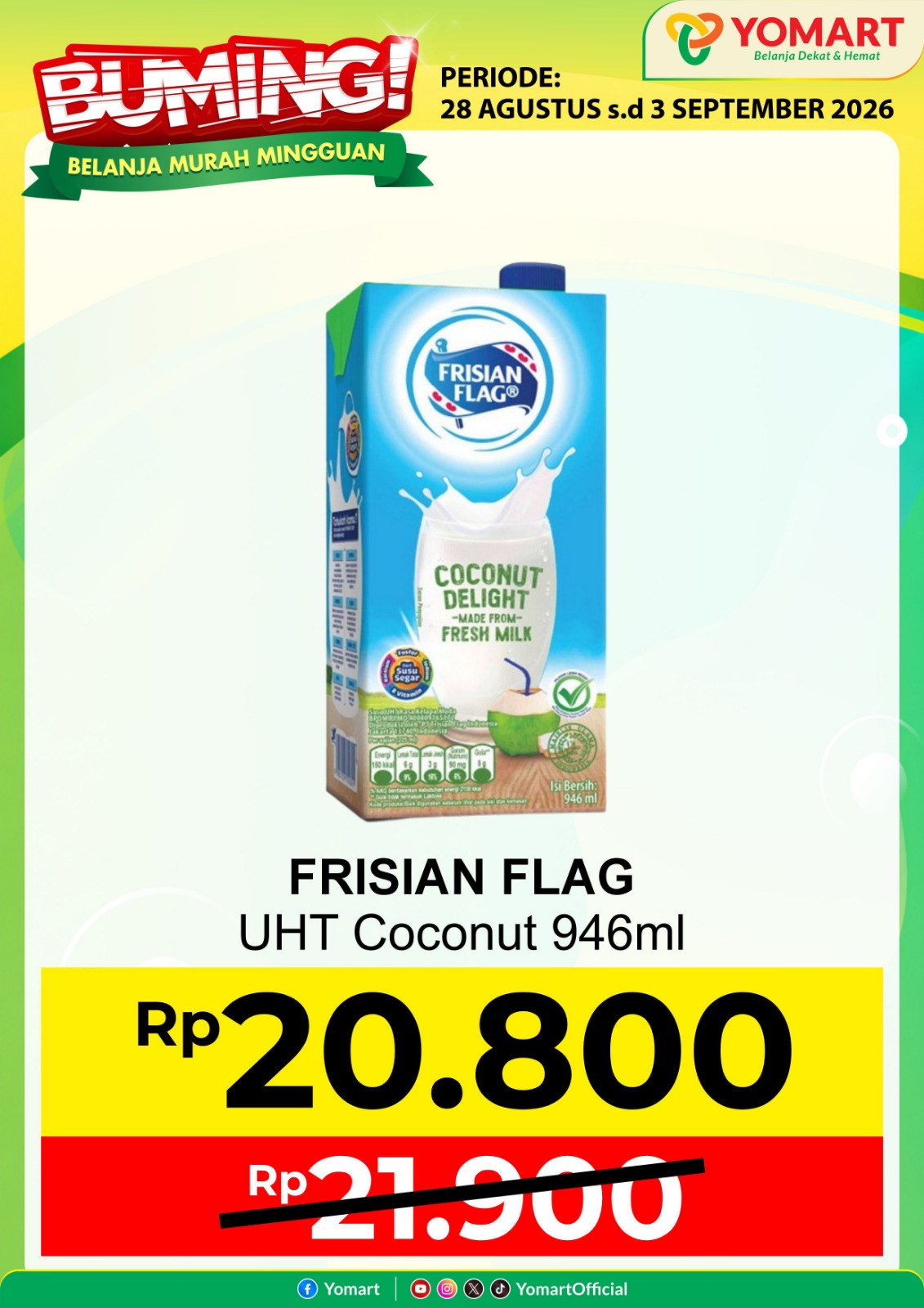 FRISIAN FLAG uht coconut 946ml