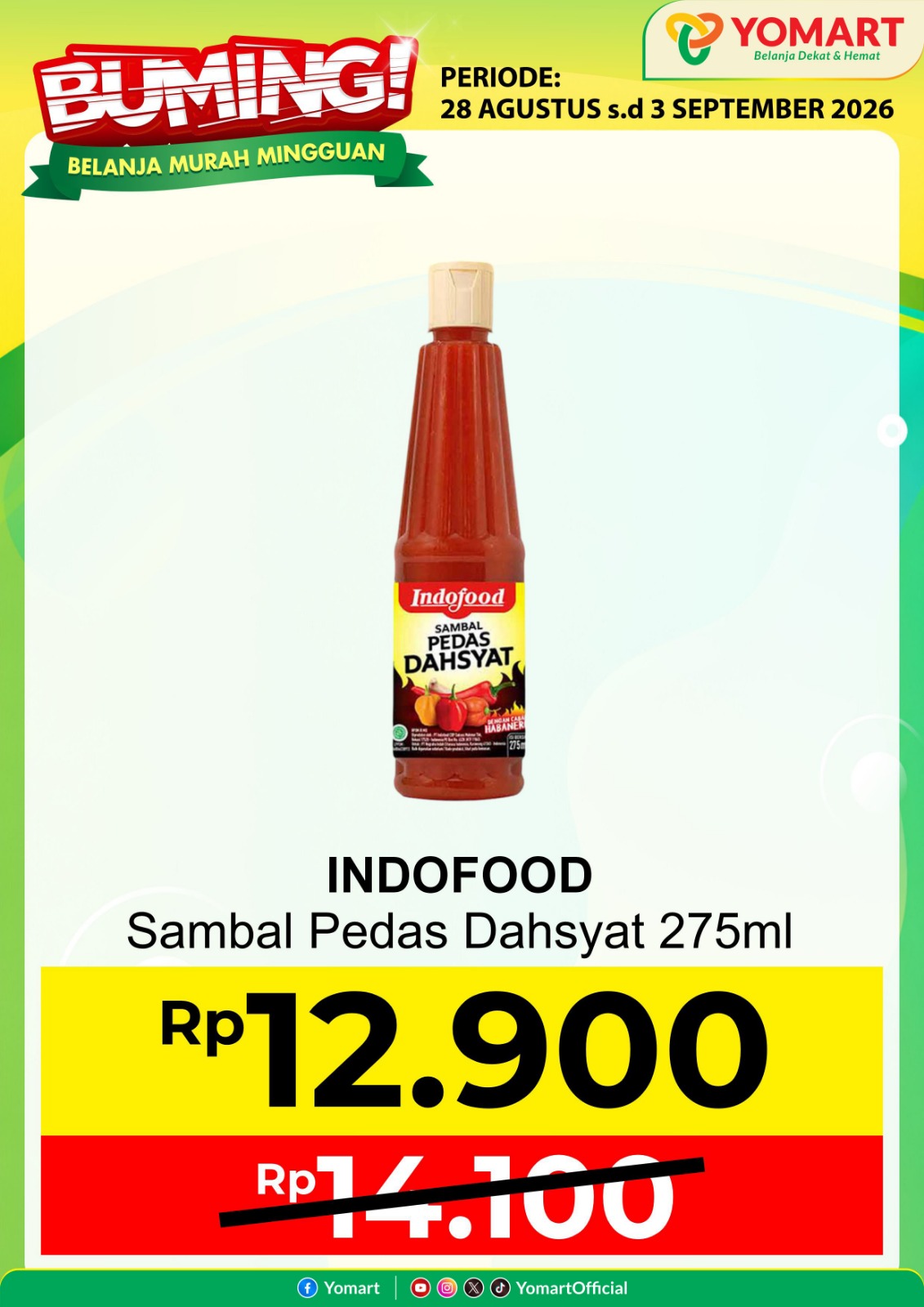 INDOFOOD sambal pedas dahsyat 275ml